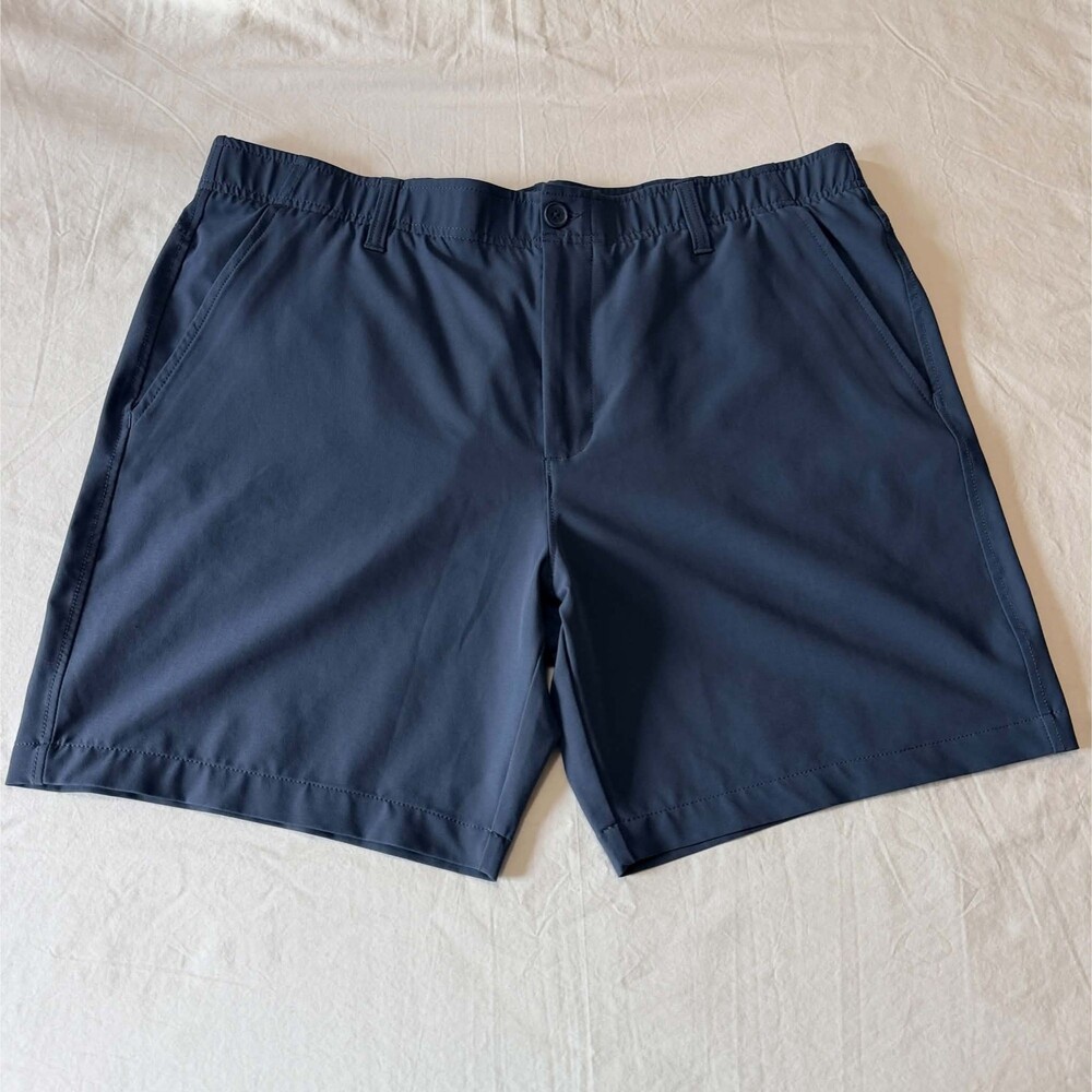 Under Armour Drive Golf Shorts Mens 40 Navy Blue 4-Way Stretch 8 Inseam 1388040